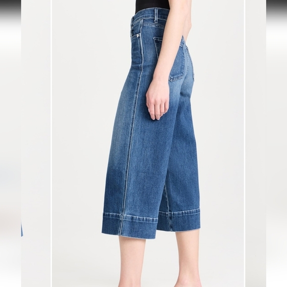 Le Jean | Rosie Wide Leg High Rise Crop Culotte Jeans Size 27 - Picture 4 of 9